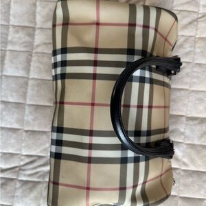 Burberry Beige and Red Plaid Bag